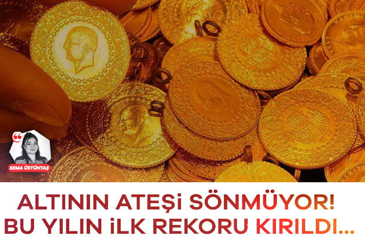 Altının ateşi sönmüyor! Bu yılın ilk rekoru kırıldı… – Ekonomi Haberleri